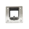 8 PCS 1.18" Square Post Flange Base, 201 Stainless Steel