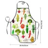 TNOKKU Funny Vegetables Bib Aprons for Women Men Kitchen Chef