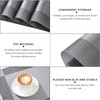 ISIYINER Place Mats, Set of 6, Non-Slip, Washable, PVC, Tear-Resistant,