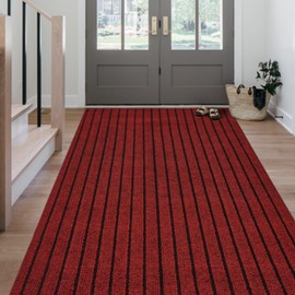 Morefany Outdoor/Indoor 2ft x 6ft Runner Rug, Hallway Custom Sizes Non-Slip Rubber Backing Area Runner Rugs Waterproof Carpet Rugs for Kitchen Entryway Balcony Garage Stair Laundry