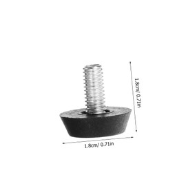 Vaguelly 50pcs Adjustable Furniture Leg Pads Chair Foot Protectors Non Slip Chair Feet Pads for Tables Cabinets Black Durable Height Adjusting Furniture