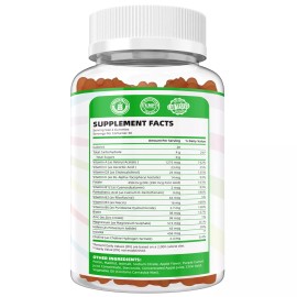 Naturenutri 2Pack - Apple Multivitamin Gummies - 15 Essential Nutrients  - For Adults & Kids