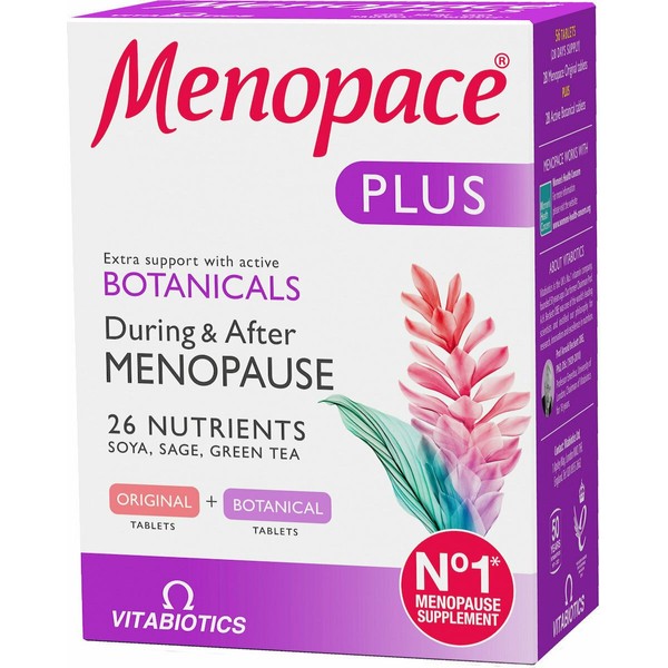 Vitabiotics Menopace Plus 28 Tabs x 2 Menopause