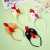 SEWACC Chicken Headband, Pack of 4 Rooster Headband, Plush Toy