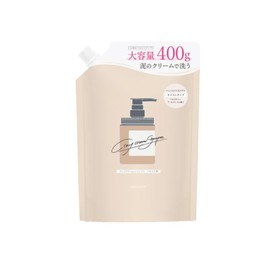 Cocone Clay Cream Shampoo, Cocone, Refill, 1 Bag (Shampoo, Cream Shampoo, All-in-One Organic, Moisturizing, Time-Shortened), Hagukumi Plus, 13.5 fl oz (400 ml)