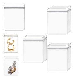 TFSYLISA Pack of 50 Transparent Jewellery Bags for Jewellery PVC Small Bags for Necklaces Rings Earrings Travel Accessories