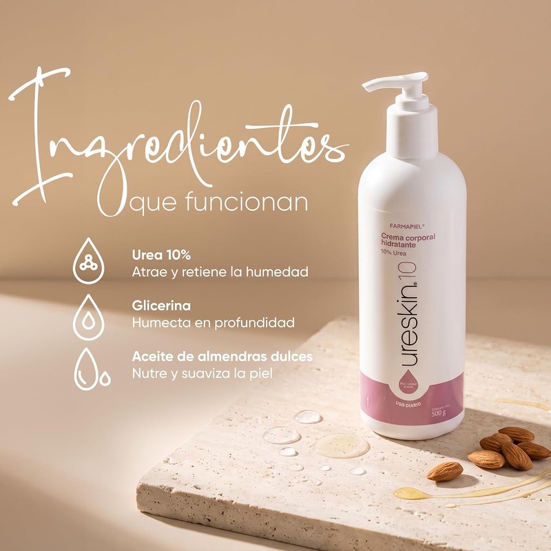 Crema Corporal con Urea 10% 500 g