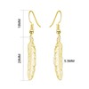 Philip Jones Gold Plated Feather Earrings