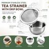 Tea Strainer Stainless Steel, Fine Mesh for Loose Tea with