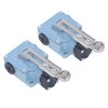 2Pcs Momentary Limit Switch Adjustable Roller Micro Limit Travel Switch