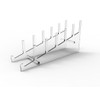 FixtureDisplays® Large Multiple Plate Display Rack Clear Holder 10748