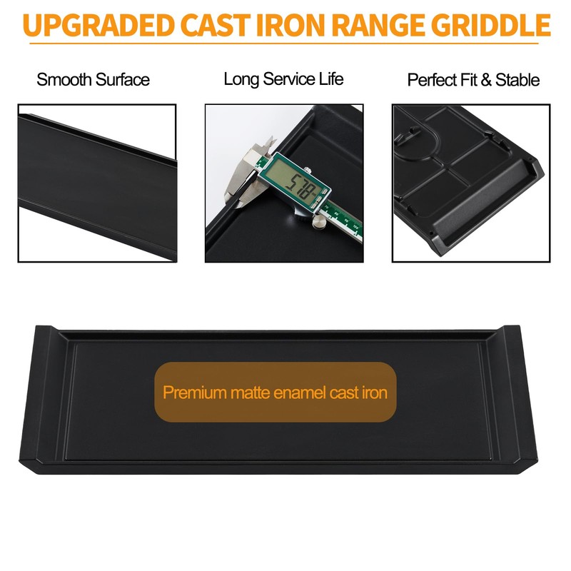 Atgestore AEB76124701 Center Griddle Replacement for LG stove Parts AAA30016801