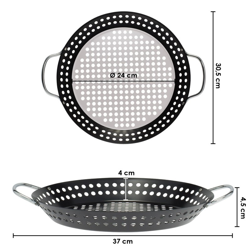 bremermann Griddle Pan Non Stick Griddle 37.5 x 30.5 cm