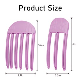 4Pack Hair Volume Clips, Volume Hair Clips for Fluffy Bangs, Easy High Crown Volumizing Hair Clips for Women，Root Clips for Curly Hair Tool Natural Voluminous Look. (2Pink+2Blue)