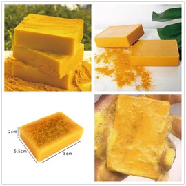 2Pack Lemon Turmeric Kojic Acid Soap,Lemon Turmeric Soap Bar for Face and Body,Brightens Skin Tone, Rejuvenates Skin, Reduces Blemishes