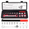 Feikenee 15PCS Serpentine Belt Tool Set, Professional Ratcheting Serpentine Belt