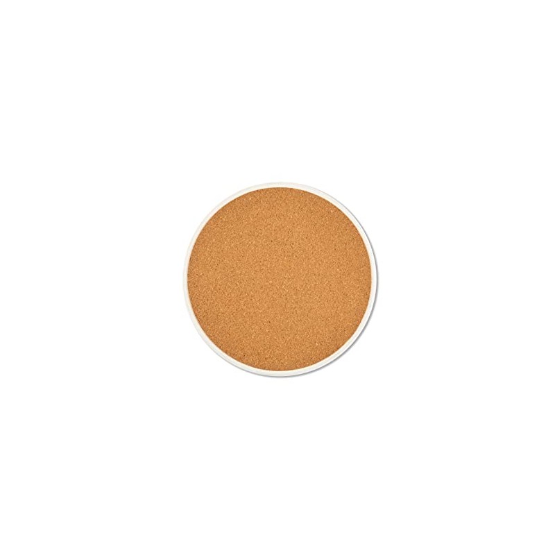 Excelsa Mexican Flower Coaster, Ceramic Dolomite and Cork, 16 x