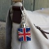 Rustic Distressed United Kingdom British Flag Stainless Steel 1oz Mini
