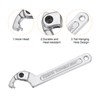 sourcing map 3/4-2"(19-51mm) C Spanner Wrench Adjustable Round Pin Spanner