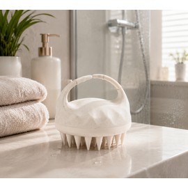 Silicone Scalp Massage Brush for Hair Washing – Soft Cleansing Tool for Relaxing Shower Care at Home