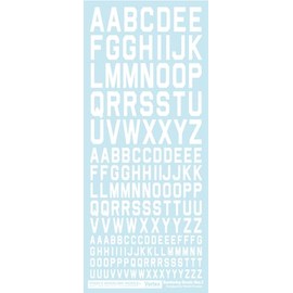 Pooze Modeling Works Beltex Numbering Decal Neo 2 White Decal for Plastic Model VNC-03W