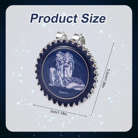 lasuroa Stylish Constellation-Themed Golf Ball Marker & Magnetic Hat Clip Set, Durable Iron Ball Marker with Hat Clip Blue Golf Accessories for Men Hats Gloves(Gemini)