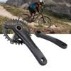Bike Crank Arm Set Hollow Integrated Single Disc Aluminum Alloy
