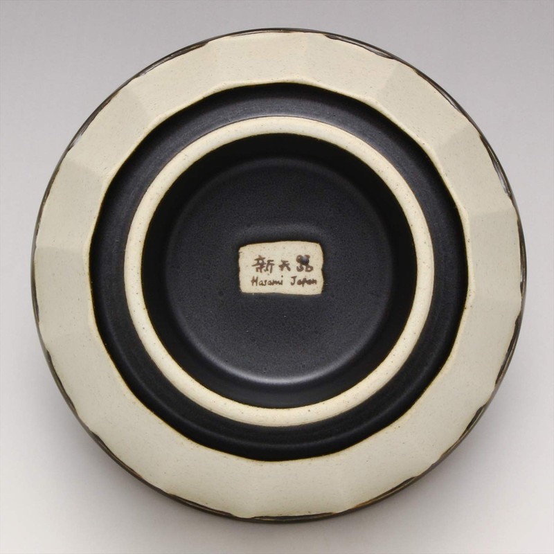 Hasami Ware Don 105225 635 Bowl, L, Earth, Black Mat