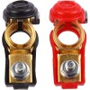 AQJ Pair Car Battery Terminal Connectors Universal Positive Negative Wire