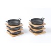 HAWOK Cast Iron Mini Serving Bowl Dia 4.7 inch with