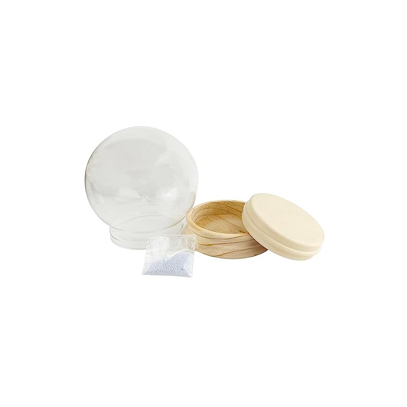 National Artcraft 6" Water Globe Kit with Unfinished Birch Wood