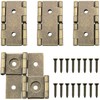 JJHXSM 4pcs Bronze Folding Double Hinges 47x45mm Folding Screen Gate