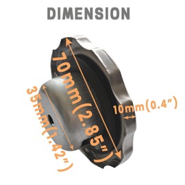 CT200U Gas Fuel Tank Cap, Mini bike Cap Compatible with Coleman CT200U CT200-EX BT200X Baja Mini Bike Predator 212 Go Kart GX160 GX200