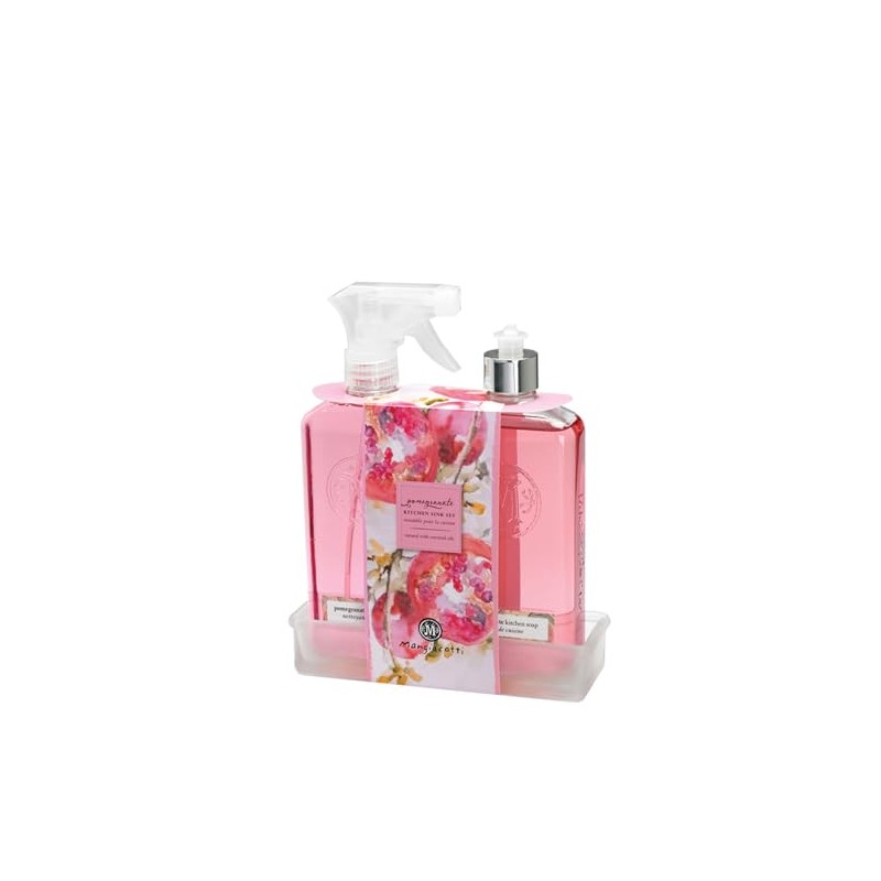 Mangiacotti Kitchen Soap and Surface Cleaner Set, Pomegranate