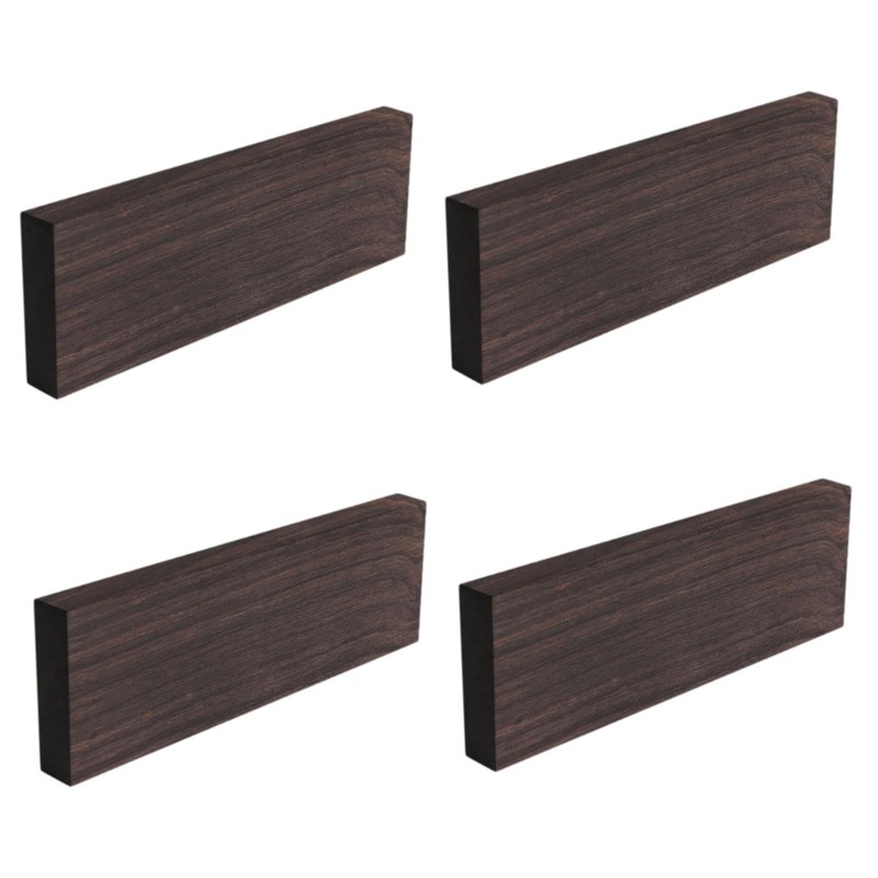 ａ aternee 4Pcs Ebony Lumber Ebony Blank for Crafts Smooth
