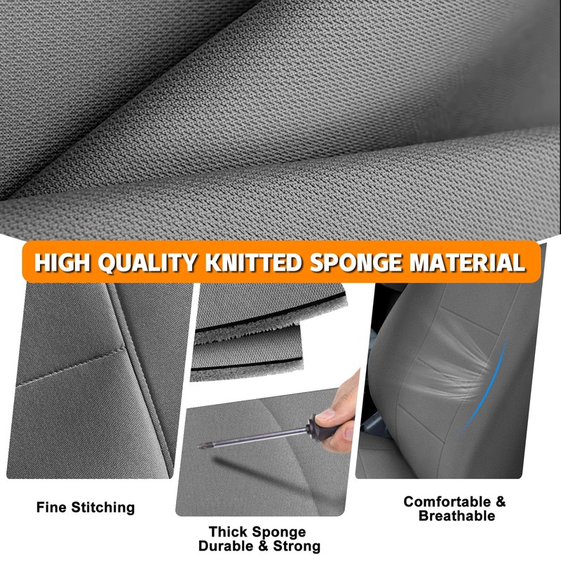 Kistrba Front Truck Seat Cover Compatible with 1998-2002 Dodge Ram