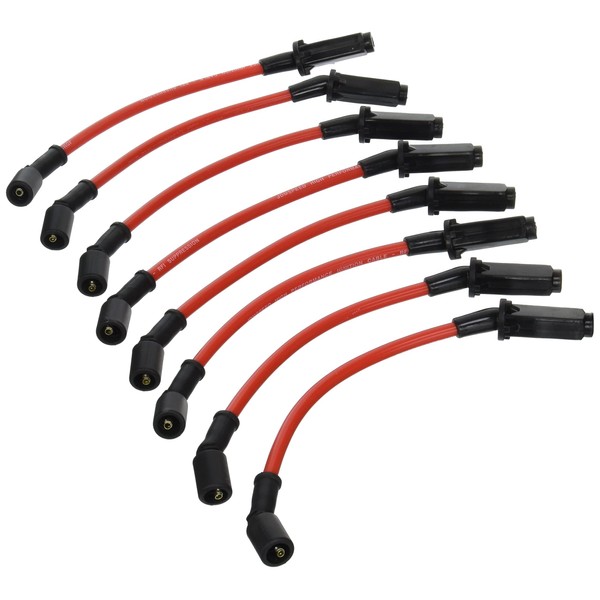 JDMSPEED New 10.5MM Performance Spark Plug Wires Set Replacement For Chevy GMC LS1 Vortec 4.8L 5.3L 6.0L 1999-2006