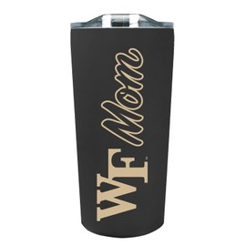 The Fanatic Group Wake Forest University Mom 18 oz. Double Walled Stainless Steel Soft Touch Tumbler - Black