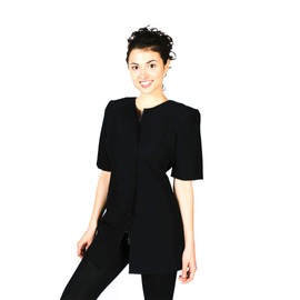 Smockers Cathy Professional Salon Smock, Stylist Jacket, Cosmetology Uniform Black