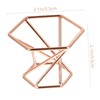 Healeved 2pcs Rose Gold Stainless Steel Powder Puff Holder Stylish