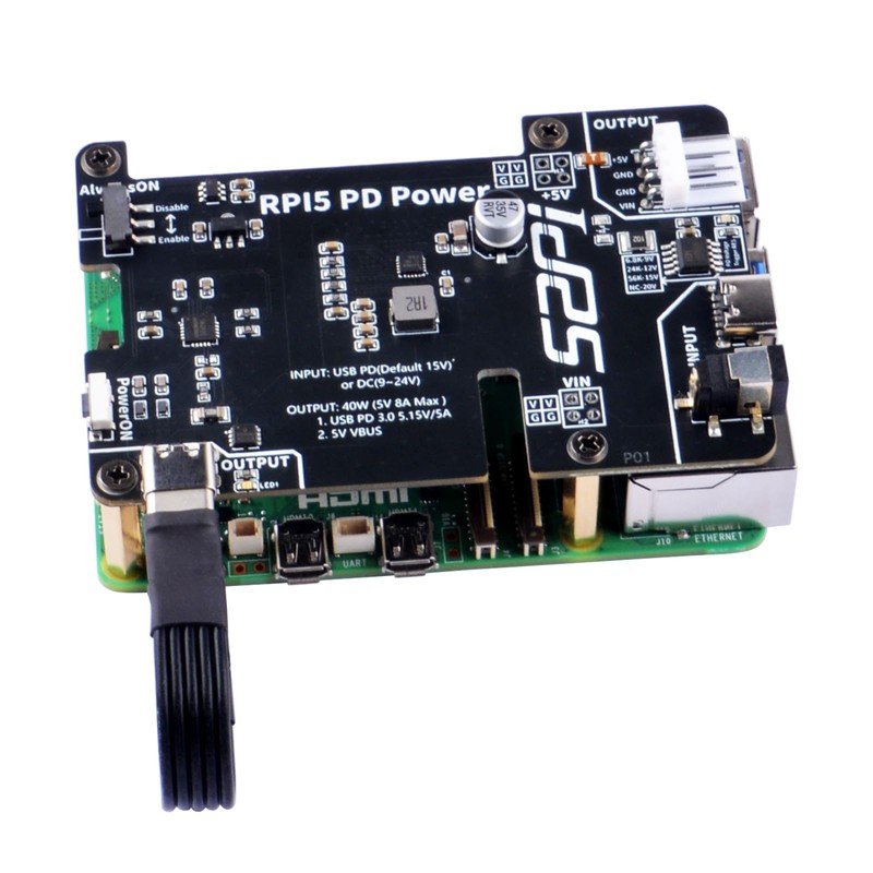 GeeekPi PD Power Expansion Board for Raspberry Pi 5 8GB