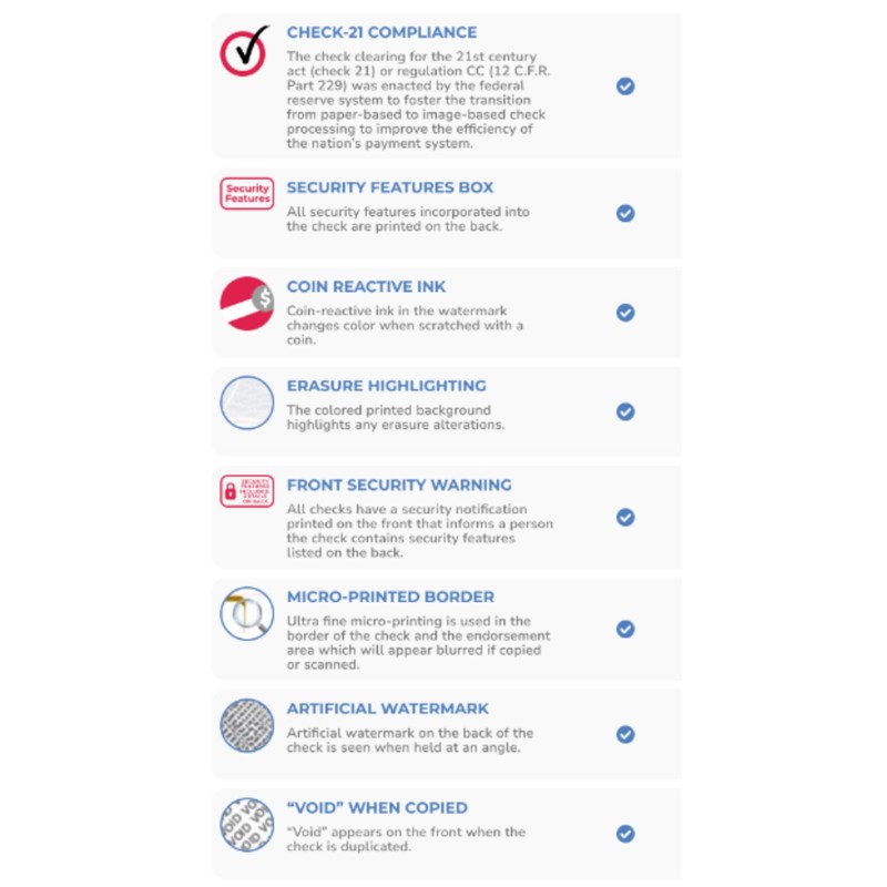 500 Sheets Computer Blank Check Paper - Blank Checks on