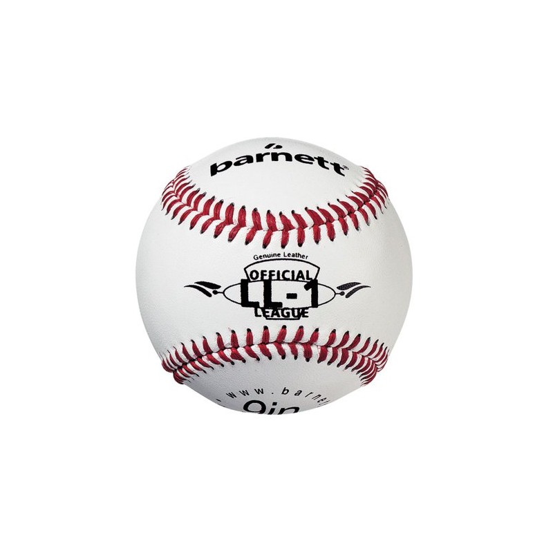 BARNETT LL-1 match and practice baseball ball size 9" white,