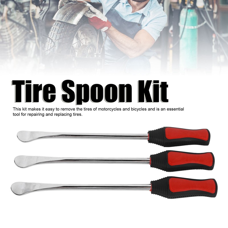 Tire Spoon Lever Tool Kit Protective Cover Valve Cores Tire