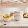Sweese 5 oz Small Ceramic Bowls Set of 6, 3.9