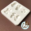 Unbranded Bows silicone mold, 4 cavities, 4 different sizes