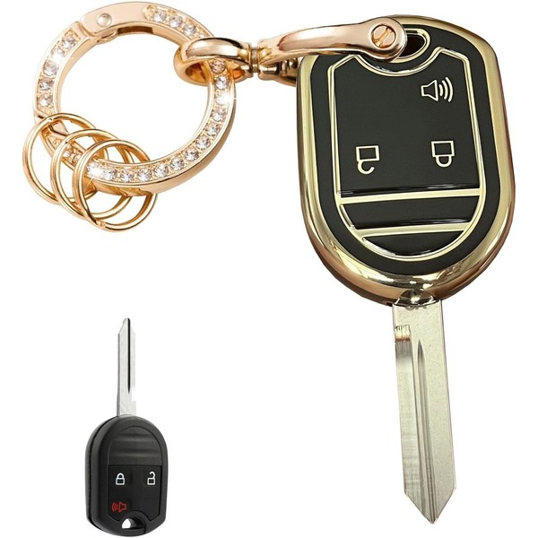 WENHENI Keyless Entry Systems Key for Ford Key Fob Cover