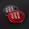 JNNJ Car Start Stop Button Cover, Carbon Fibre Car Engine