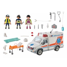 Playmobil Figuras Para Armar Playmobil City Action Ambulancia 63 Piezas 3+