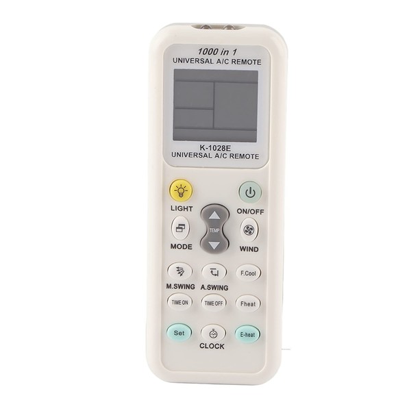 Universal AC Remote Control, K-1028E Universal Air Conditioner Remote Control Intelligent Air Conditioner Remote Control Replacement Portable Controller for Most Models